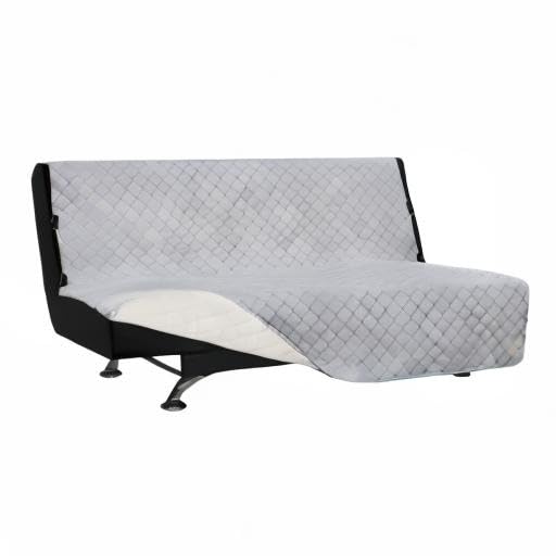 Reversible Couch Cover (Light Gray/Ivory / Large Futon)