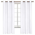 Pure White Room Darkening Curtains 63 Inch for Bedroom (Pure White / 42"W x 63"L (Pack of 2))