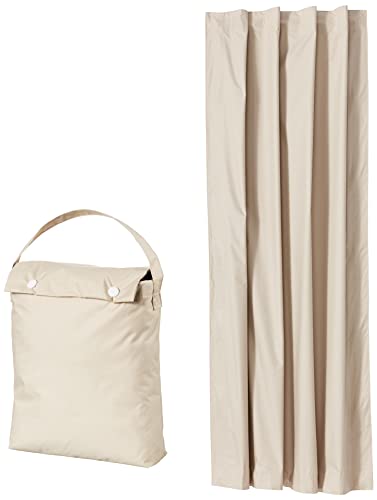 Portable Blackout Curtain Shade with Suction Cups (Beige / 1-Pack)