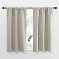 Blackout Curtains for Living Curtains (Natural / 34"W x 45"L (Pack of 2))