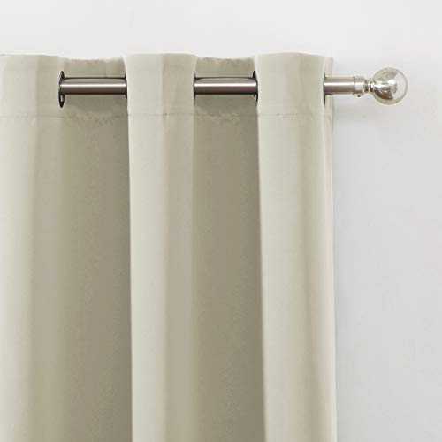 Light Beige Thermal Blackout Curtains (Light Beige / 38"W x 54"L (Pack of 2))