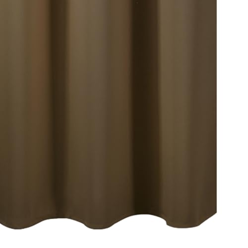 Brown Blackout Curtains 42 x 54 Inch Length Set of 2 Panels Grommet Bedroom Curtains for Living Room (Brown / 42"W x 54"L (Pack of 2))