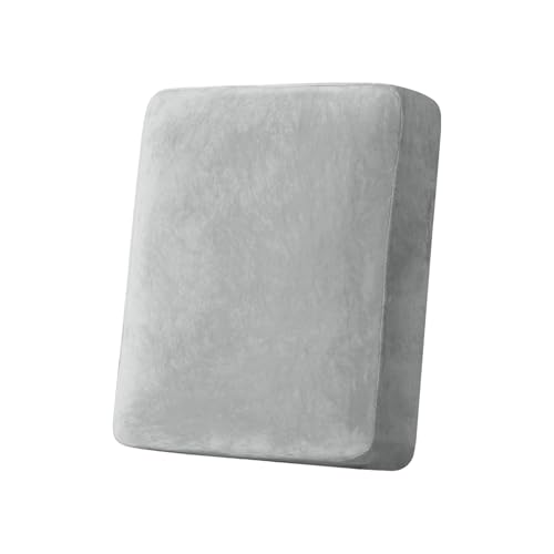 Couch Cover Stretch Velvet Sofa Cushion Cover 1 (Light Grey / 1PC Seater or Backrest)