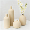 Beige Ceramic Vase Set of 4 (Beige Set of 4)