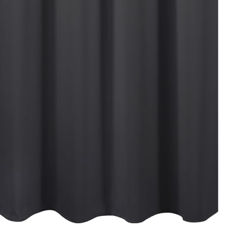 Blackout Curtains 66 x 54 Inch Long Dark Grey Curtains Set of 2 Panels Room Darkening Curtains for Bedroom and Living Room (Dark Grey / 66"W x 54"L (Pack of 2))