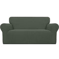Stretch Oversized Loveseat Couch Covers Washable Olive Green (Medium-XL Loveseat / Olive Green)