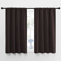 Blackout Curtain Panels 45 inches Long (Toffee Brown / 42"W x 45"L (Pack of 2))