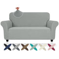 Super Stretch Loveseat Covers (- Light Grey / Medium (57"-70"))