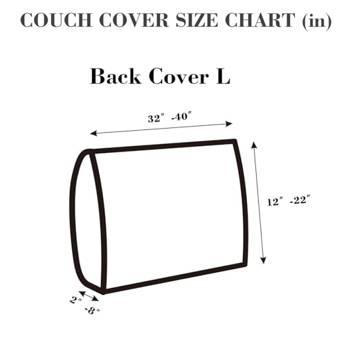 Sofa Covers Couch Covers for Sofa Pet Friendly Couch Cushion Covers Universal Sofa Covers Washable Stretch Slipcovers for Sectional Sofa (Texture Sea Blue / Back Cover L)