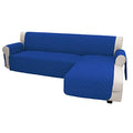 Reversible L Shape Sectional Couch Cover (Small / Classicblue/Classicblue)