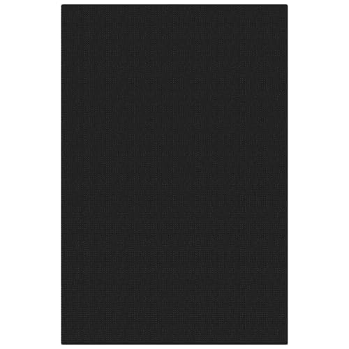 Washable Area Rug 4x6 ft Non Slip Rubber Backed Living Room Rugs Braided Woven Cotton Kitchen Rugs Indoor Entryway Rug Floor Carpet for Dining Living Room Bedroom (Black/Dark Grey / 4' x 6' (Rectangular))