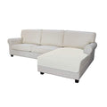 Sectional Couch Covers for Dogs L Shape Sofa Cover Reversible Sofa Slipcover Chaise Lounge Cover Furniture Protector Cover for Pets Dog Cat (42" x 52" / Ivory/Ivory)