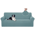 Stretch Couch Cover Slipcover for 3 Cushion Sofa (Light Blue / Sofa)