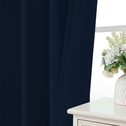 Navy Blue Blackout Curtains Customize (Navy Blue / Customsize)