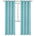 Baby Blue Blackout Curtains for Living Room 96 Inch Long (Baby Blue / 55"W x 96"L (Pack of 2))