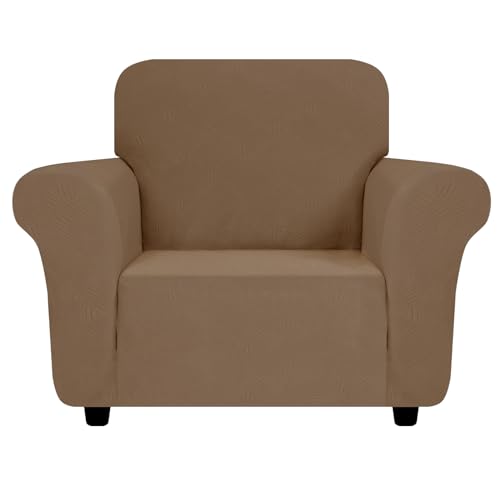 Chair Cover with Arms (- Light Coffee / Small (30"-47"))