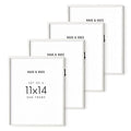 White Oak Wood 11x14 Picture Frames (Set of 04 / White Oak / 11x14 in)
