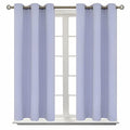 Room Darkening Curtains 45 Inches Long (Lavander / 38"W x 45"L (Pack of 2))