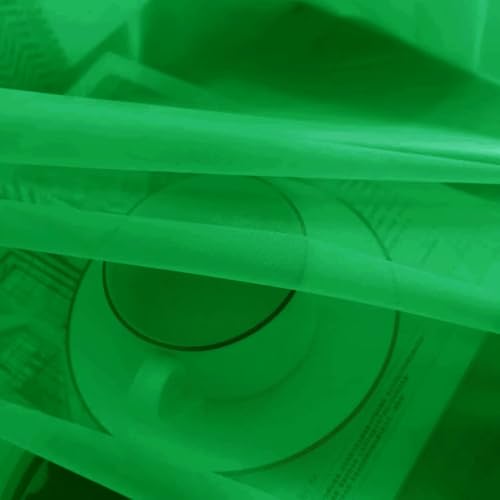 Basic Rod Pocket Sheer Voile Window Curtain Panels Green 1 Pair 2 Panels 26 Width 30 Inch Long for Kitchen Bedroom Children Living Room Yard（Green (Green / 26"W x 30"L (Pack of 2))