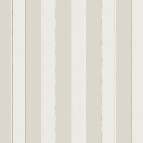 Striped Wallpaper Peel and Stick Neutral Self (Neutral / 17.32"x 590.55")