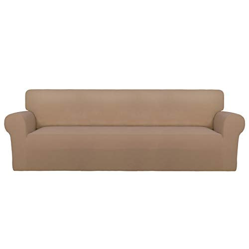 Stretch Couch Covers for Sofa 4 Seater Slipcovers Camel (XX-Large 4-Seater Sofa / Camel)