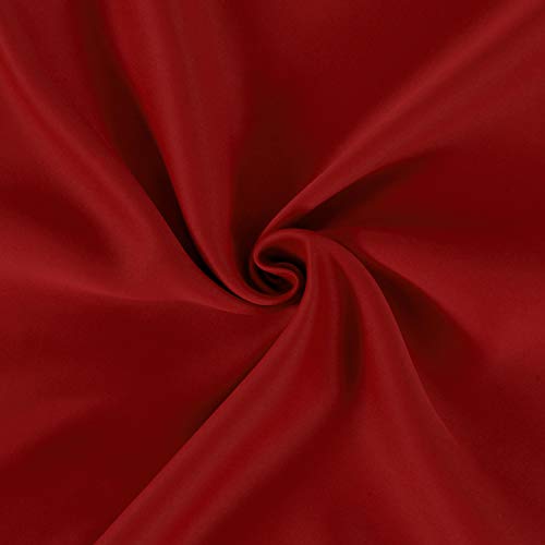 Red Blackout Curtains 34 x 63 Inch Length (Red / 34"W x 63"L (Pack of 2))