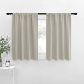 Blackout Curtains for Living Curtains (Natural / 29"W x 30"L (Pack of 2))