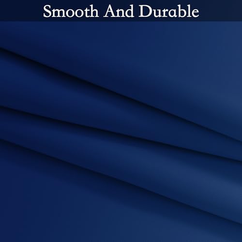 Ombre Royal Blue to Grey White Curtains for Living Room 52Wx84L (52"W x 84"L (Pack of 2) / Royal Blue)