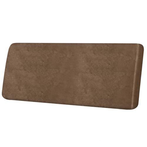 Leather Look Couch Cushion Covers Sofa Seat Slipcovers Sets Couches Furniture Protector for Sectional Armchair Loveseat Pets Kids Stretch Spandex Fabric (1 Cushion XL Sofa / 01 Brown)