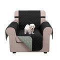 Reversible Oversized 28''Chair Covers (Black/Grey / 28''oversized Armchair)