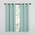 Aqua Blackout Curtains for Loft 34" Wide x 54" Long 2 Panels (Aqua / 34"W x 54"L (Pack of 2))