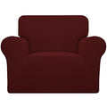 Stretch Chair Slipcover with Arm Washable Wine (Small Chair / Wine)