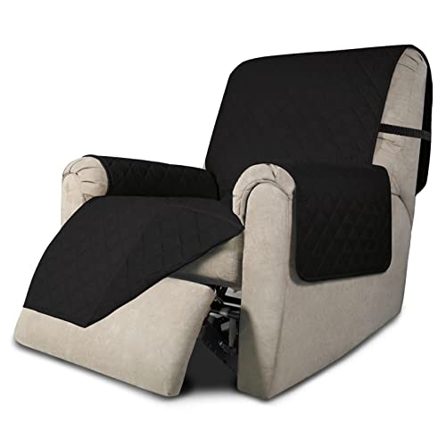 Reversible Couch Cover (Black/Black / Medium Recliner)
