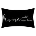 Farmhouse Pillow Covers (20" x 12" (Pack of 1) / Black)