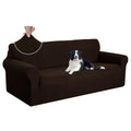 Oversized Stretch Couch Cover Slipcover (Chocolate / Xl Sofa)