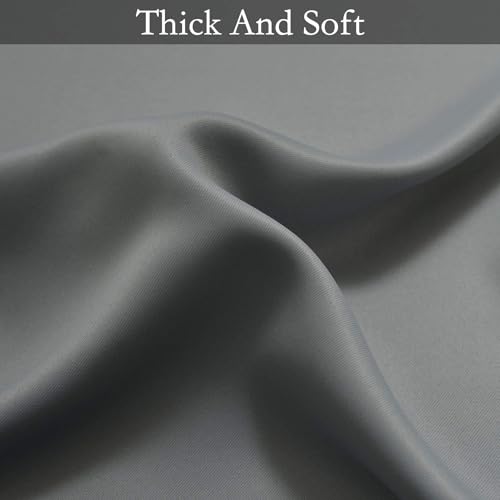 Ombre Grey to Grey White Curtains for Living Room 70Wx84L (70"W x 84"L (Pack of 2) / Grey)