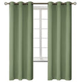 Grass Green Blackout Curtains for Bedroom 72 Inch Long (Grass Green / 42"W x 72"L (Pack of 2))