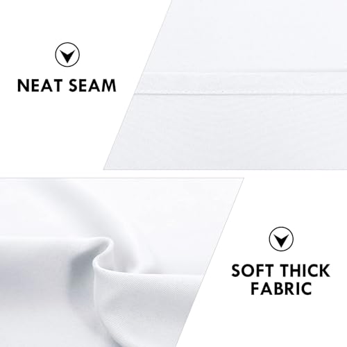 Wide Blackout Curtains for Living Room 70 x 72 Inch Long 2 Panels (Greyish White / 70"W x 72"L (Pack of 2))