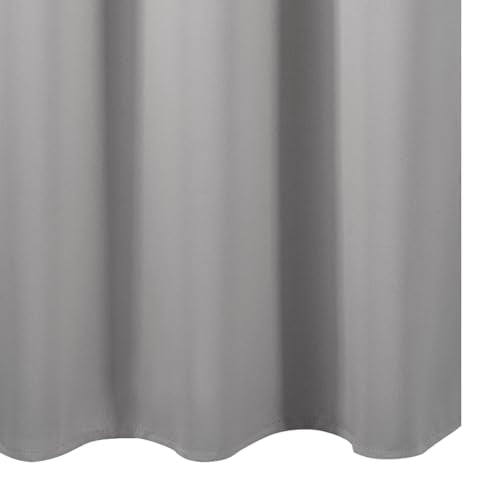 Blackout Curtains 52 x 90 Inch Long Light Grey Curtains Set of 2 Panels Room Darkening Curtains for Bedroom and Living Room (Light Grey / 52"W x 90"L (Pack of 2))