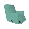 Stretc Recliner Chair Covers Fleece Soft Couch Covers for Sofa (Small Recliner Chair / Cyan)