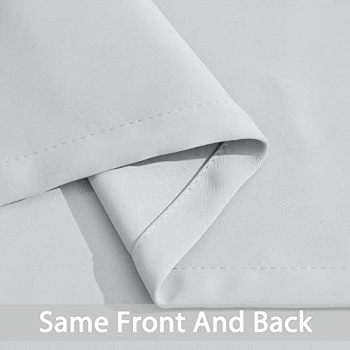 Blackout Curtains 38x63 inch Greyish White Thermal Drapes (Greyish White / 38"W x 63"L (Pack of 2))