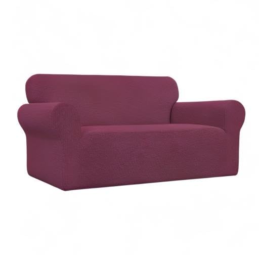 Stretch Oversized Loveseat Couch Covers Washable ASH Rose (Medium-XL Loveseat / Ash Rose)
