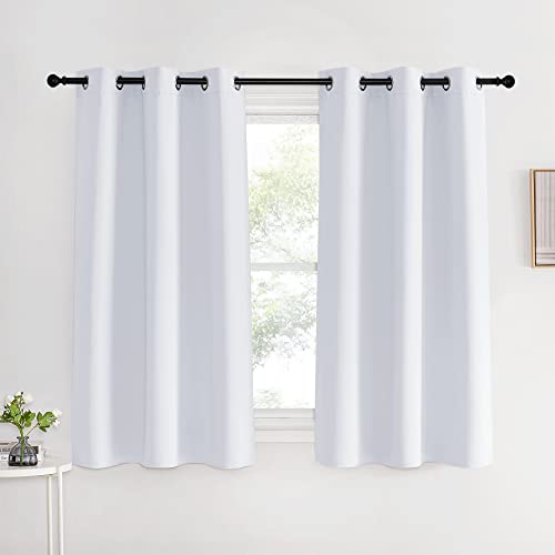 Room Darkening Draperies Curtains Panels (Greyish White / 42"W x 60"L (Pack of 2))