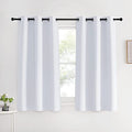 Room Darkening Draperies Curtains Panels (Greyish White / 42"W x 60"L (Pack of 2))