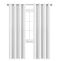 White Curtains for Living Room Pure White Curtain 96 inches Long Thermal Insulated Window Treatment Panel (52"W x 102"L (Pack of 1) / Pure White)