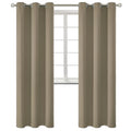 Cocoa Room Darkening Curtains 84 Inch for Living Room (Cocoa / 38"W x 84"L (Pack of 2))