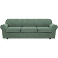 4 Piece Stretch Sofa Covers for 3 Cushion Couch Covers for Living Room Furniture Slipcovers (X-Large / Loden Frost)