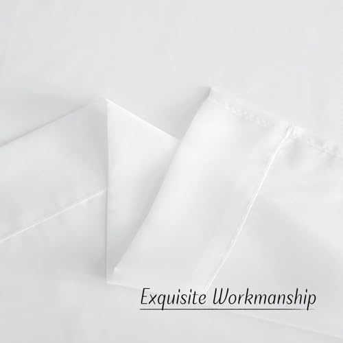 White Sheer 54 inch Length Curtains (White / 30"W x 54"L (Pack of 2))
