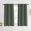 Thermal Insulated Curtains Blackout Draperies (Dark Mallard / 42"W x 60"L (Pack of 2))