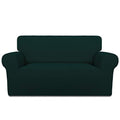Stretch Loveseat Covers Fleece Couch Covers for Sofa Deep Teal (Medium Loveseat / Deep Teal)